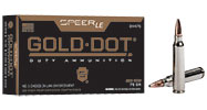 Gold Dot® Duty Rifle Ammunition Gold Dot® Duty Rifle Ammunition